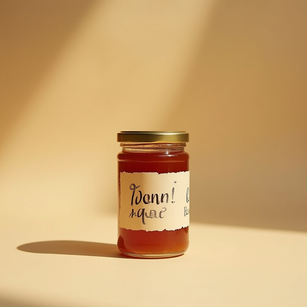Foto de producto artesanal con iluminación de estudio sobre fondo neutro cálido