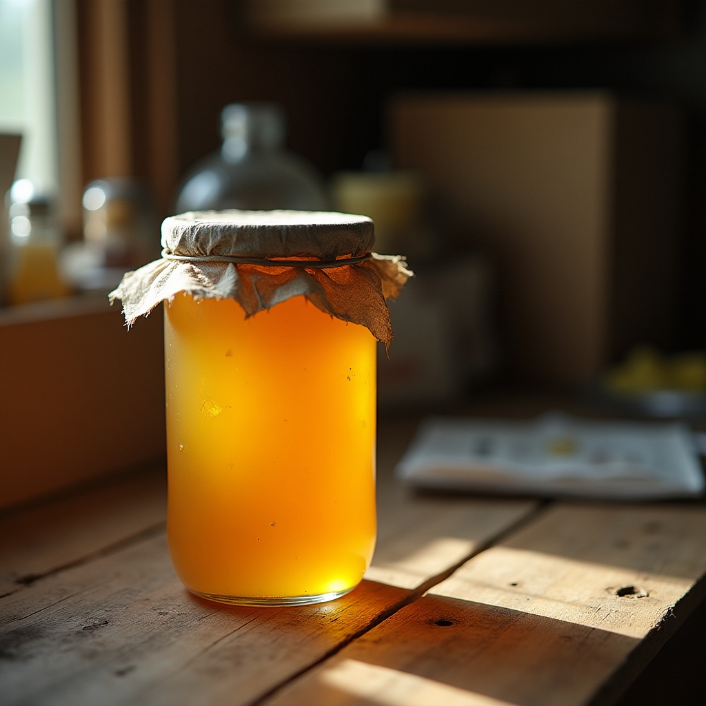 Foto de producto artesanal tomada con celular, con luz dura y fondo desordenado